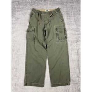 Old Navy Pants Mens 31x30 Green Cargo Utility Baggy Vintage Y2K Skater Grunge